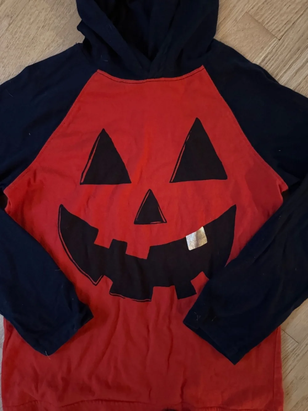 Gymboree Halloween Fall Festival Jack O Lantern Hoodie T Shirt size 7/8